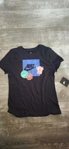 The Nike Tee Girl 100% Cotton Hot Pink Crew Neck Athletic Cut SS Tee-Shirt L - Picture 1 of 3