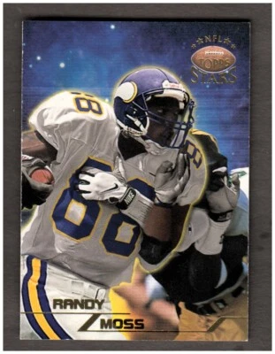 1998 Topps Stars Randy Moss #66 Gold Foil Rookie RC 720 / 1999 Vikings - Image 1 of 2