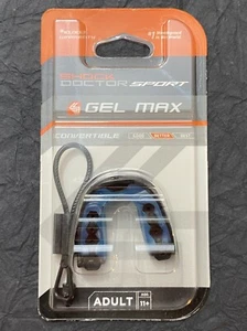 Shock Doctor Sport Gel Max Mouthguard Adult Convertible Black Gel Fit Age 11+ - Picture 1 of 5
