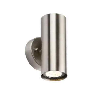 Knightsbridge IP20 230V GU10 Lampada da parete su e giù NH0183BD acciaio inox - Foto 1 di 1