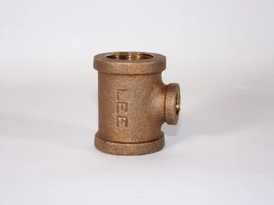 Merit Brass NL106-121204 Lead Free Red Brass 3/4" x 3/4" x 1/4" 125# Tee