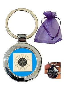 Target Shooting (A) Personalised Beta Keyring in Gift Bag - Picture 1 of 3