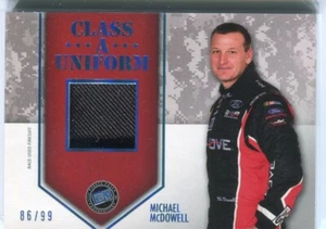 2014 Press Pass Racing American Thunder Class A Uniform Michael McDowell /99 - Picture 1 of 1