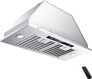 30 Inch Built-In/Insert Range Hood 900 CFM, Ducted/Ductless Convertible Duct, St - Picture 1 of 6