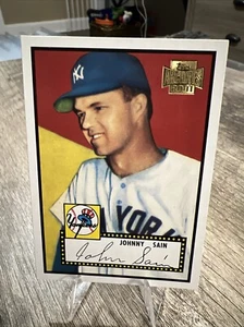 2007 Topps Baseball Karte #49 Johnny Sain Yankees!! RED BACK EX !!!!!!!!! - Bild 1 von 2