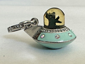 Authentic Juicy Couture - 2010 UFO Yorkie / Blue Flying Saucer Charm YJRU4247