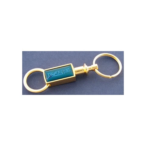Tampa Bay Rays Gold Tone Valet Keychain MLB New Cover