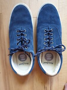 Mens blue suede deck shoes M&S size 9