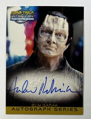 STAR TREK DEEP SPACE NINE MEMORIES FROM FUTURE A8 ANDREW ROBINSON AUTOGRAPH AUTO - Image 1 of 2