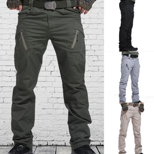 Mens Tactical Cargo Trousers Windproof Hiking Military Combat Outdoor Pants ☆ ∂ - Picture 1 of 17