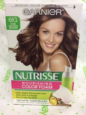 Garnier Nutrisse Color Nutritivo Espuma Helado Dorado Marrón #61G NUEVO. Foto 1 de 4