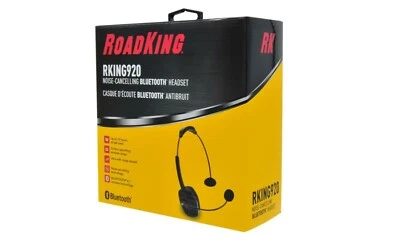 RoadKing RKING920 Noise-Canceling 33-foot operating range Bluetooth Headset New  - Image 1 of 4