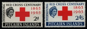 Pitcairn 1963 - Mi-Nr. 37-38 ** - MNH - Rotes Kreuz / Red cross - Picture 1 of 1