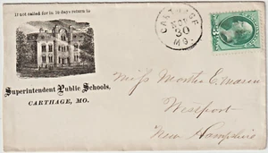 Carthage MO Illust advt cover Superintendent Public Schools (g329) - Picture 1 of 2