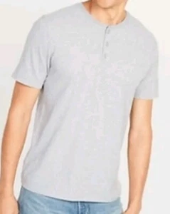 Old Navy Soft-washed Short-Sleeve Henley Three Button T-Shirt Medium Tall NWT - Picture 1 of 2