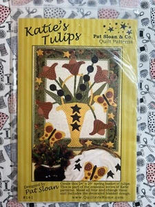 QuiltersHome.com Pat Sloan #141 Katie's Tulips Wall Hanging Pattern 24" x 29" - Picture 1 of 2