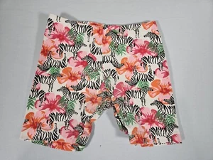 Girls Wonder Nation Shorts XS Floral Zebra Stretchy Shorts - Picture 1 of 4