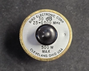 Bird 43 Thruline Power Meter RF Sampler 25-1000 MHz -50dB Plug In Slug Element - Zdjęcie 1 z 3