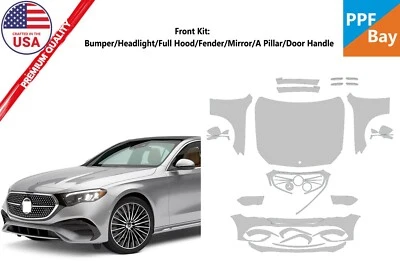 Для Mercedes-Benz класса E AMG 2024-2025 передняя защитная пленка для краски PreCut PPF - Изображение 1 из 4