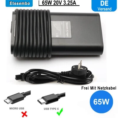 65W USB C Type C Netzteil Ladegerät für Apple MacBook HP Lenovo Dell ASUS Acer - Bild 1 von 4