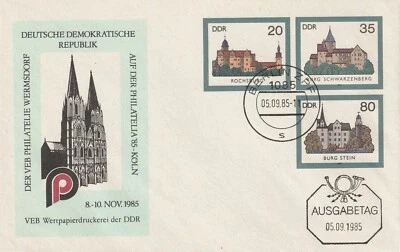 1985 East Germany cover U2 with private print VEB PHILATELIE WERMSDORF - Image 1 of 2