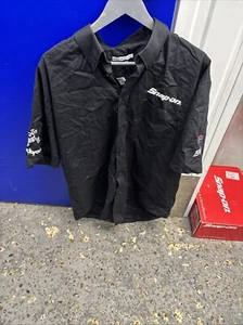 Snap On Tools Ex Dealer Van Truck Short Sleeve Black Tshirt Baggsy Guy Martin XL - Picture 1 of 4