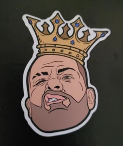 ¡¡PEGATINA VINILO EDDIE KINGSTON CAJA LUCHA LIBRE PROFESIONAL!! ¡¡EXCLUSIVO DE CAJA!! MAD KING! - Imagen 1 de 1