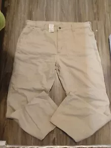 Carhartt Paints Work Hunt Relaxed Fit Casual Pants 40x32 14806 Khaki B324 Nice - Picture 1 of 7