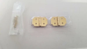 5 Sets 10 Hinges Solid Brass Decorative Hinges 5/8 - inch x 1 - Inch - Picture 1 of 3