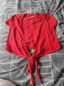 Womens Hollister Tie Front Bolero Size S - Picture 1 of 4