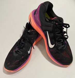 Nike Lunareclipse 5 Damen-Laufschuhe Größe 8 schwarz lila Lunarlon Turnschuhe - Bild 1 von 16