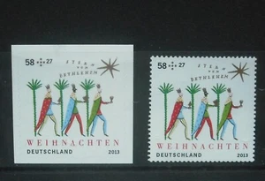 Bund BRD Zuschlagsmarken 2013 ** postfrisch Mi-Nr 3035, 3040 Weihnachten - Bild 1 von 1