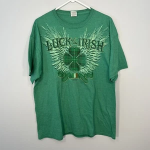 Luck of the Irish Hemd Herren Extra Large Grün Rundhals Baumwolle Outdoor Freizeit - Bild 1 von 8