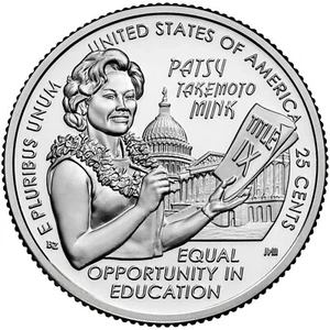 2024 S Patsy Takemoto Mink American Women Quarter 1 Coin ---IN STOCK--- - Picture 1 of 2