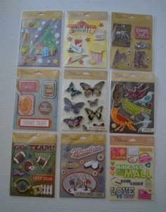 #4 ~ Embellishment Scrapbooking / Card 3D Sticker Medley K & Company - Picture 1 of 10