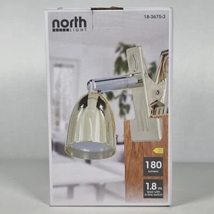 North Light Clip On Brass Effect Lamp 180 Lumens 1.8m Lead- New - Picture 1 of 7