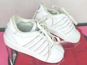 Toddler Classic K•Swiss Shoes Size 6.5 White Pre-owned - Picture 1 of 9