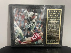 Emmitt Smith #22 Dallas Cowboys Career Stats Plaque - 3x Super Bowl Champ, MVP - Picture 1 of 3
