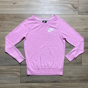Nike Damen Sportswear Gym Crew Langarmshirt Größe XS Rosa 883725-629 - Bild 1 von 10