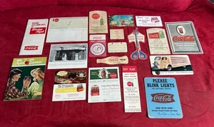 Coca-Cola 1930s thru 60s Collection Misc Paper Coupons Ad Red Barrel Check More! - Picture 1 of 13