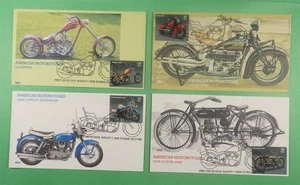 DR WHO 2006 (4) FDC AMERICAN MOTORCYCLE BGC CACHET COMBO R14474 - Picture 1 of 2