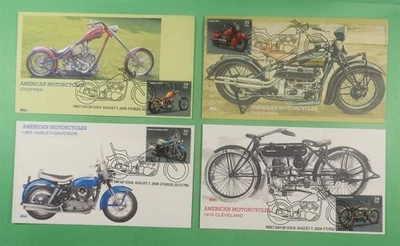 DR WHO 2006 (4) FDC AMERICAN MOTORCYCLE BGC CACHET COMBO R14474 - Image 1 of 2