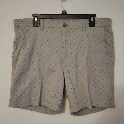 Pantalones Cortos Roundtree & Yorke Para Hombre Gris Estampado Frontal Plano Talla 38W Foto 1 de 4