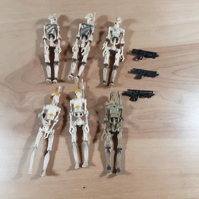 Star Wars Battle Droid Lote de 6 Figuras Sueltas - Incompletas Foto 1 de 4