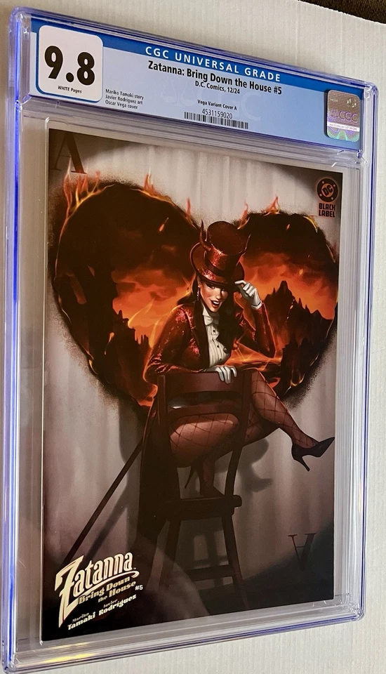 Zatanna: Bring Down the House #5 Oscar Vega Variant Cover (DC Comics December 2024)