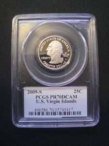 2009 S US Virgin Islands quarter PCGS PR 69 DCAM flag label - Picture 1 of 2