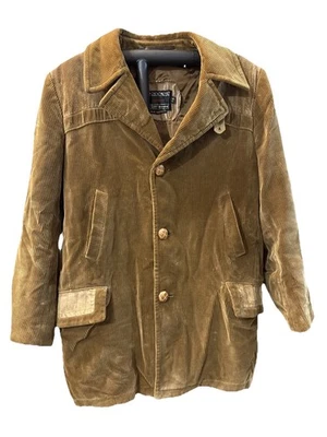 VTG Sears The Country Coat Corduroy Jacket Men’s Wool Lined Suede Accents - Image 1 of 4