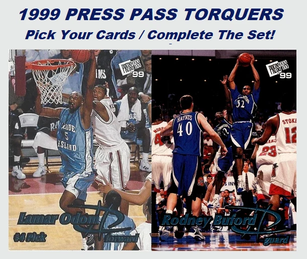 1999 Press Pass Torquers Basketball  - Pick Your Cards / Complete The Set! - Image 1 of 1