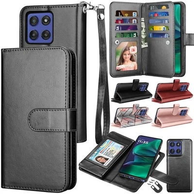 For Motorola Moto G Stylus 5G 2025 Wallet Case with Card Holder PU Leather Cover - Image 1 of 4