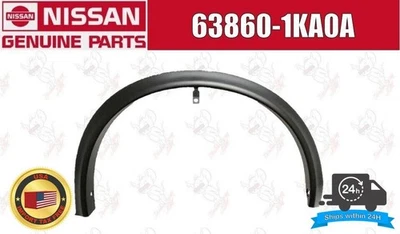 Moldura de arco de apertura de rueda guardabarros delantero pasajero Nissan Juke 638601KA0A OEM Foto 1 de 4